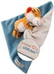 NICI Schmusetuch Baby 22 x 22 cm mit Kuscheltier Tiger - Flauschiges Schnuffeltuch