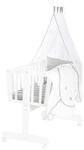 roba Babywiege Miffy&reg; 40 x 90 cm aus Holz - Stubenwagen & Wiege - Bett Set komplett