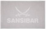 Sansibar Badematte Badteppich Pebble, 100% Baumwolle (Silber, 50x80 cm)