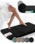 Beautissu Badematte rutschfest 60x50 cm &ndash; Duschvorleger Hochflor Badteppich