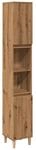 vidaXL Badschrank, Badezimmerschrank mit 6 F&auml;chern 2 T&uuml;ren, Badezimmer...