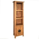 vidaXL Bad Hochschrank Badschrank Badm&ouml;bel Badezimmerschrank Massivholz Kiefer