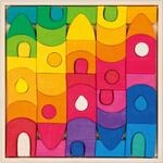 goki 58360 - Bausteine Morgana - aus hochwertigem Ahornholz Evolution - Bunte...