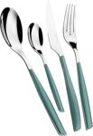 BUGATTI, Glamour, 24-teiliges Besteckset aus Edelstahl 18/10 und Celadon Green-Griff.