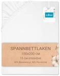 ZOLLNER Spannbettlaken in 100x200 cm - mit eingearbeitetem Gummibund -...