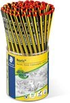 STAEDTLER Bleistift Noris (hohe Bruchfestigkeit, ergonomische Dreikantform,