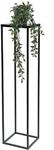 DanDiBo Blumenhocker Metall Schwarz 100 cm Eckig Blumenst&auml;nder Beistelltisch...