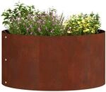 vidaXL Pflanzenring 5 pcs Braun 40 x 40 x 20 cm Wetterfeststahl, Moderner runder
