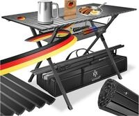 KESSER&reg; Campingtisch faltbar Klapptisch mit Aluminiumrahmen Aufrollbare...