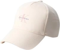 Calvin Klein Damen Cap Printed Monologo aus Baumwolle, Beige (Calico),
