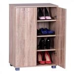 WOHNLING Schuhschrank Nimes 60x35x90 cm Sonoma, 4 F&auml;cher 12 Paar Schuhe |...