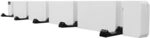 Home Deluxe Garderobenleiste HOOK inkl. 5 Haken und Magnete - Wei&szlig; |...