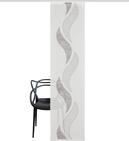 Home fashion 87872-840 Schiebewand Scherli, 245 x 60 cm, Dekostoff, braun