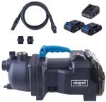 Scheppach Akku Gartenpumpe C-GP3000-X mit 2m Schlauch | F&ouml;rdermenge 3000 L/h 