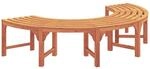 vidaXL Baumbank 4-Sitzanzahl 210 x 80 x 45 cm Massives Eukalyptus Holz, Elegante