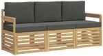 vidaXL Sofagarnituren Massivholz Akazie, Akazienholz-Sofa, Moderne...