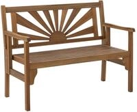 Dehner Gartenbank Sunshine, Klappbank 2-Sitzer, ca. 120 x 91 x 59 cm,