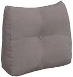 vidaXL R&uuml;cken Kissen Taupe 60 x 24 x 50 cm Stoff