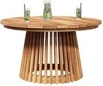 vidaXL Beistelltisch Braun 70 x 70 x 40 cm Massivholz Teak, Garten und Terrasse,