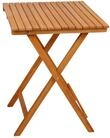 Spetebo Balkontisch aus Akazien Holz - 72x55x55 cm - Holz Biergarten Bistrotisch