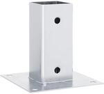 vidaXL Pfostentr&auml;ger Quadratisch 4Stk. Silber 71x71mm Verzinkter Stahl,