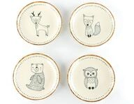CreaTable, 24703, Serie Freunde des Waldes, 4-teiliges Geschirrset, Teller Set...