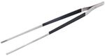Char-Broil Spitzzange, Grillzange, Kochpinzette, Edelstahl, Stahlblau (Poliert),