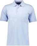 RAGMAN Herren RAGMAN Kurzarm Softknit Poloshirt 52, Blaugrau-074