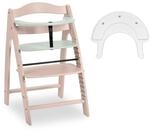 hauck Arketa Hochstuhl mit Klick-Spielbrett (ohne Spiel), Whitewashed Mint