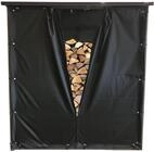 QUICK STAR Wetterschutz Set Front- & R&uuml;ckwand f&uuml;r Kaminholzregal 185 x 185 cm,