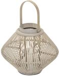 ECD Germany Bambus Laterne, Windlicht 47 cm, Holzfarbe, Gartenlaterne mit...