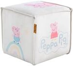 roba Pouf Cube en Velours pour Chambre Enfant Peppa Pig - Solide et Doux - Tabouret
