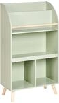 Beliani B&uuml;cherregal gr&uuml;n Kiefernholz MDF Kinderzimmer Liloet