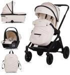 Chipolino Kombikinderwagen Magnum 3 in 1 Babywanne Sportsitz i-Size Babyschale...