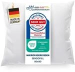DormiGood Premium Mikrofaser Kissen 80x80 - Made in Germany - Allergiker...