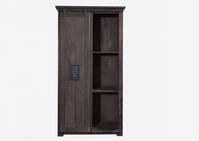 MASSIVMOEBEL24.DE | Railway Schrank aus Massivholz #216 aus Mangoholz - Grau,