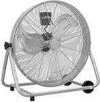 vidaXL Trommelventilator Mit Rad Silber 73 x 42 x 70 cm Aluminium, Verstellbarer