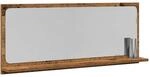 vidaXL Spiegelablage mit Regal Altholz 90 x 10,5 x 37 cm Holzwerkstoff, Moderner