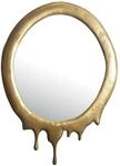 Wohnling Wandspiegel 50x71 cm Metall Design H&auml;ngespiegel Gold, Aluminium...