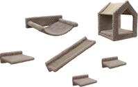 Kerbl Pet Kletterwand Monte Baldo, Wandkratzbaum, Taupe, max. Belastbarkeit 10kg,