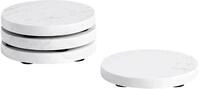 Zeller Present Glasuntersetzter Marmor &oslash;9,5cm, 4-teilig (1 Set)