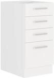 Kuechen-preisbombe EKO White Unterschrank 40 Weiss matt K&uuml;chenzeile...