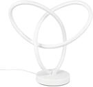 Reality Leuchten LED Tischleuchte Lando R53591131, Metall Wei&szlig; matt, inkl. 8 Watt