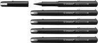 STABILO - Premium-Filzschreiber - dr!ver - medium - 5er Pack - schwarz