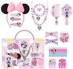 Minnie Mouse Beauty-Set, bestehend aus 1 Haargummi aus Stoff, 10 Haargummis, 2