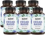 Vegan Complex - Vitamin B12 K2 D3 Eisen Zink Selen und Omega 3 vegan - 120 Kapseln -
