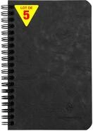 Clairefontaine 786161Cpack - Packung 5 Spiralbuch - Notizheft Age Bag mit