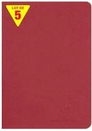 Clairefontaine 733102Cpack - Packung 5 Heft - Notizbuch geheftet, Age Bag, DIN A5
