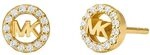 Michael Kors &ndash; Premium Kors MK goldfarbene Logo-Ohrstecker aus Sterlingsilber f&uuml;r