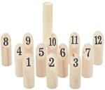 vidaXL Kubb Spielset 13-TLG., Wurfspiel mit Tragetasche, Holzspiel f&uuml;r